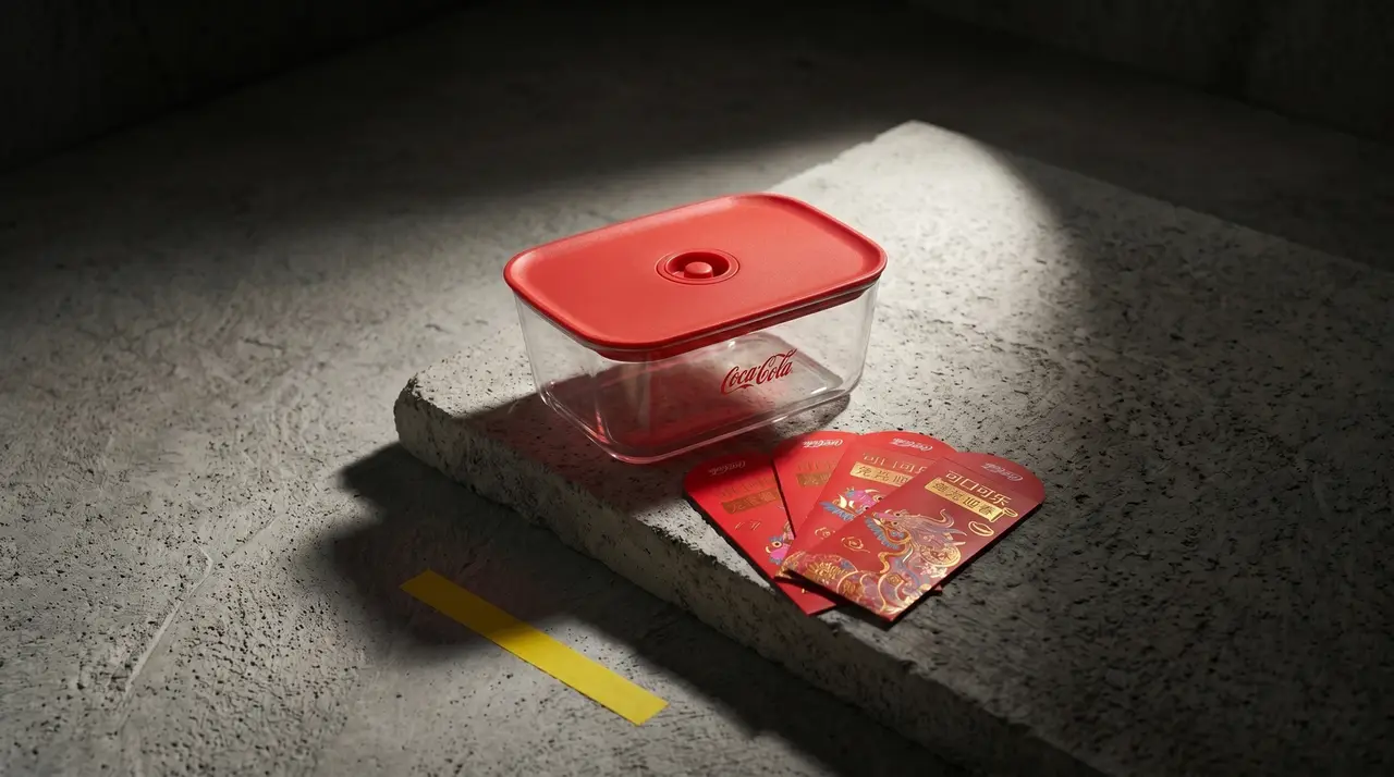 Coca-Cola red Neoflam CLIK container CNY gift-with-purchase, produced by SOS Station