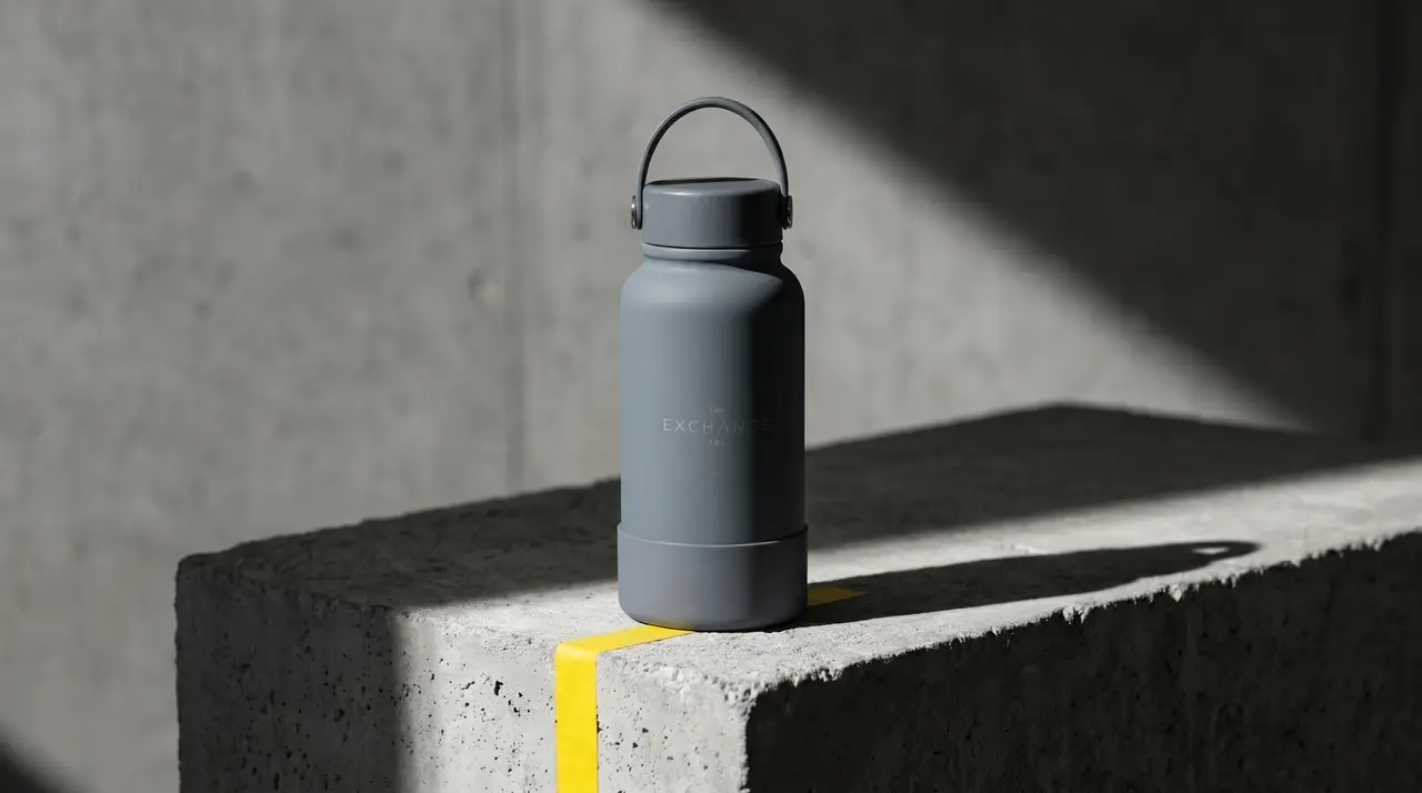 Custom branded TRX tumbler for a mall gift-with-purchase, produced by SOS Station